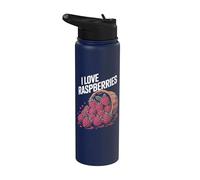 Panier débordant I Love Framboises Stainless Steel Insulated Water Bottle