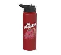 Panier débordant I Love Framboises Stainless Steel Insulated Water Bottle