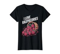 Panier débordant I Love Framboises T-Shirt Graphique avec Valeur