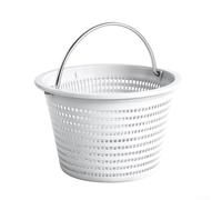 Panier d'écumoire de piscine SP1070 - Composant filtrant de rechange robuste avec poignée en acier pour piscines creusées hors sol - Collecteur de feuilles de sable blanc - Grande taille - Blanc