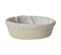 Panier d'épreuves à pain | Paniers d'ovale ronds avec doublure en coton | Containier de stockage de fabrication de pâtisserie | Gadget de cuisine du pain artisan pour la pâte à monter, outils de cuiss