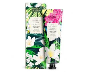 Panier des Sens Crème Hydratante Corps Parfumée Musc Blanc 150ml - Vegan | Crème hydratante corps 98% naturelle à l'huile d'amande douce, fabriquée en Provence. Parfum musc blanc doux et enveloppant.