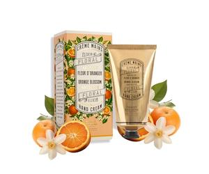 Panier des Sens - Crème Mains pour Peau Sèche Fleur d’Oranger - Creme Mains Hydratante - Avec Huile d’Olive et d'Amande - Soin des Mains Fabriqué en France - 96% d'Ingrédients Naturels - 75 ml