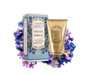 Panier des Sens - Crème Mains pour Peau Sèche Pétales d’Iris - Creme Mains Hydratante - A base d’Huile d’Olive et Beurre de Karité - Soin Mains Fabriqué en France - 96% d'Ingrédients Naturels - 75 ml