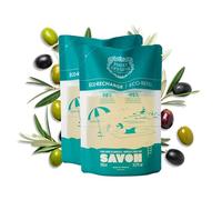 Panier des Sens Recharge Savon Liquide de Marseille Olive 2x500ml | Recharge savon mains 1L pour remplir vos flacons, formule douce Savon de Marseille, 98% naturel, fabriqué en France.