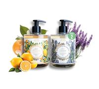 Panier des Sens - Savon de Marseille Liquide - Duo Lavande & Provence - Voyage en Provence - Parfum Authentique & Relaxant - Savons Naturels - Made in France - Vegan - 2x500ml