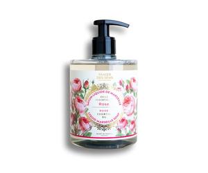 Panier des Sens - Savon de Marseille Liquide Rose - Savon Liquide Mains Hydratant - avec Huile de Coco - 97% d'Ingrédients Naturels - Savon Main Fabriqué en France - 500ml