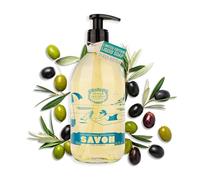 Panier des Sens - Savon Liquide de Marseille Olive 490ml - Édition Limitée - Fabriqué à Marseille - 98% d’Ingrédients d’Origine Naturelle - Flacon Verre Rechargeable