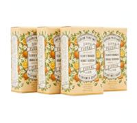 Panier des Sens - Savon Solide - Savon Main & Corps Fleur d'Oranger - À l'Huile d'Olive - Soin Corps Femmes et Hommes -Fabriqué en France - Savons Naturels 97% d'Ingrédients Naturels - 4x150g