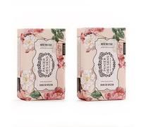Panier des Sens - Savons Solides - Savon Main & Corps Nectar de Rose - À l'Huile de Karité - Soin Corps pour Femmes et Hommes -Fabriqué en France - Savon Naturel 97% d'Ingrédients Naturels - 2x200g