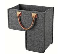 Panier D'escalier En Forme De L En L - Organisateur De Rangement De Panier D'escalier Robuste, Poubelles À Pas, Organisateur De Stockage En Cuir En Feutre | Bac Multifonctionnel D'espace Po