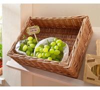 Panier d'étagère en osier, 40x30 cm, panier de rangement