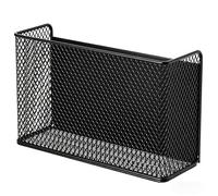 Panier d'étagère magnétique - Organiseur de cuisine - Porte-documents mural - Porte-documents suspendu - Support magnétique pour réfrigérateur - Porte-rouleau de cuisine