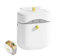 Panier d'évier, boîte à ordures montée au mur avec couvercle | poubelle de 2,5 gallons avec seau scellé pour camion de dortoir sous évier, camping C