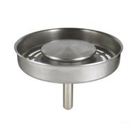 Panier d'évier de cuisine avec joints d'étanchéité - 79,3 mm - Bouchon de vidange pour bac à légumes - Bouchon métallique compatible avec éviers de cuisine standard - 20 emplacements