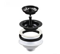 Panier d'évier de cuisine de 114 mm en acier inoxydable avec robinet à bille en acier et double couche, conçu pour une installation de drainage de trou de 83 à 90 mm