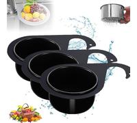 Panier d'évier en forme de cygne en acier inoxydable, panier de vidange multifonctionnel, panier d'échappement pour évier de cuisine amovible et égouttoir de cuisine (B(3PCS))