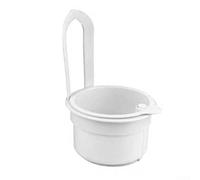 Panier d'évier suspendu avec design de type presse, filtre de cuisine multifonction et support de rangement pour déchets alimentaires, panier ABS peu encombrant en vert, jaune ou blanc (blanc)