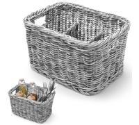 Panier distributeur de couverts et d'épices à 4 compartiments, noir - Hendi