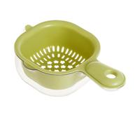 Panier drainant avec poignée | de lavage légumes à double couche Bol nettoyage récipient passoire Lavage Baskett l'outil cuisine idéal pour les fruits, le du riz végétarien