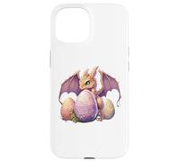 Panier d'œufs de Pâques Dragon Girl Lover Cute Kids Girls Coque pour iPhone 15