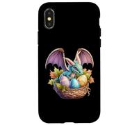 Panier d'œufs de Pâques Dragon Girl Lover Cute Kids Girls Coque pour iPhone X/XS