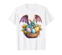 Panier d'œufs de Pâques Dragon Girl Lover Cute Kids Girls T-Shirt