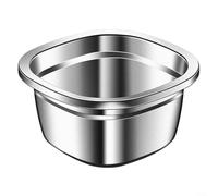 Panier égouttoir à deux niveaux pour le lavage des fruits, des légumes et du riz en acier inoxydable pour une utilisation quotidienne en cuisine (lavabo)