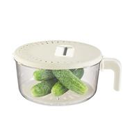 Panier égouttoir à fruits, bol à double couche pour laver les fruits, panier égouttoir avec poignée pliable pour aliments faits maison, barbecue, cuisine, extérieur, préparation salades