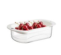 Panier égouttoir double couche, passoire rétractable pour fruits et légumes, passoire de cuisine pour un lavage et un drainage des légumes et des fruits