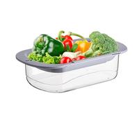 Panier égouttoir double couche, passoire rétractable pour fruits et légumes, passoire de cuisine pour un lavage et un drainage des légumes et des fruits