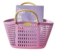 Panier égouttoir empilable 32 cm Design compact Violet | Matériau PP, corps creux, évacuation rapide de l'eau, 32,5 cm de long, rangement de salle de bain