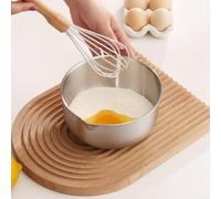 Panier égouttoir en acier inoxydable avec construction épaisse et capacité accrue, convient pour une utilisation en cuisine, y compris le lavage des légumes et la cuisson (bac de 19 cm)
