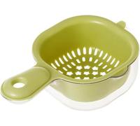 Panier égouttoir, passoire de cuisine double couche avec poignée et bol amovible, égouttoir multifonction pour fruits et légumes, pour évier ou préparation de salades