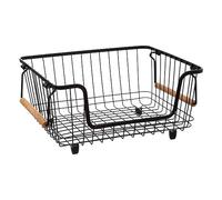 FIVE Simply Smart - Panier de Rangement en Métal "Blackwood" 15cm Noir Noir G