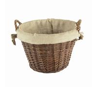 PANIER EN BOIS 40x35cm Osier Jute Panier À Bois Poêle À Bois Panier De Cheminée