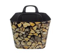 Panier en bois et plastique BigBuy Home Marron TU
