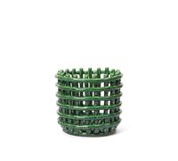 Panier en Céramique Petit Vert Émeraude