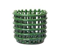 ferm LIVING Panier en céramique S vert émeraude H x Ø 14,5x16cm