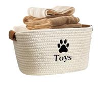 Panier En Corde | Panier de Rangement Tissé - Boîte Décorative Cubique pour Chambre Bébé Salon Armoire Salle de Bain Livres Serviettes Maison Linge