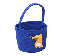 Panier en corde - Paniers à jouets avec poignée de rangement, bac souple peu encombrant pour chambre de Pâques, linge, couverture pour chien