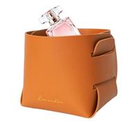 Panier en cuir, boîte de rangement en polyuréthane, petit panier fourre-tout, plateau rectangulaire de rangement pour décoration d'intérieur pour salle de bain, salon, chambre à coucher