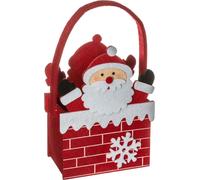 Panier en feutre du Père Noël, 20 cm