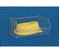 Panier en fil métallique L473xP303xH220mm Fe galv. pour plaques perforées BOTT