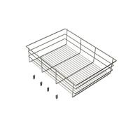 Panier en fils d'acier pour dressing Quartz - finition titane - module 700 mm EMUCA
