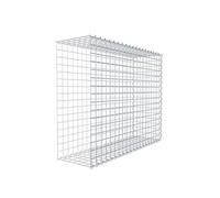 Panier en gabion - Carré - Maille 5 x 5 cm - Profondeur : 30 cm - Type 2 - Fermeture en spirale - Zinc galvanisé