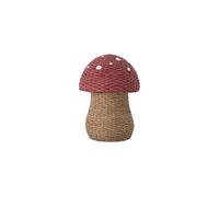Panier en herbier marin rouge, avec couvercle, forme champignon - Bloomingville, Corintha - 43x43x61 cm