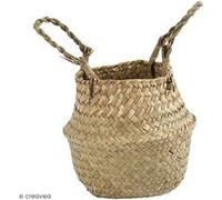 Panier en jonc de mer - Diamètre 20 cm - Hauteur 11 à 19 cm G