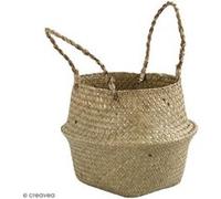 Panier en jonc de mer - Diamètre 27 cm - Hauteur 13 à 24 cm G
