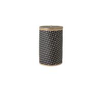 Panier en jonc de mer noir, avec couvercle, cylindrique - Bloomingville, Jud - Ø30xH49 cm